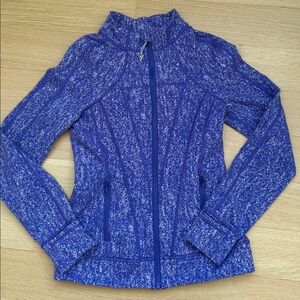 Ivivva Zip Up Hoodie Purple & White Pattern Size 14